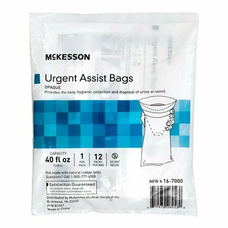 MCKESSON Emesis Bag, 40 oz, White, 240PK 16-7000